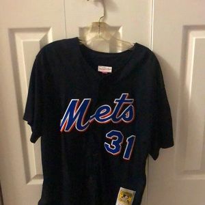 Mitchell and Ness, adult L, Mike Piazza black Mets jersey